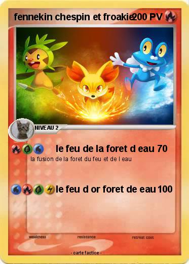 Pokemon fennekin chespin et froakie