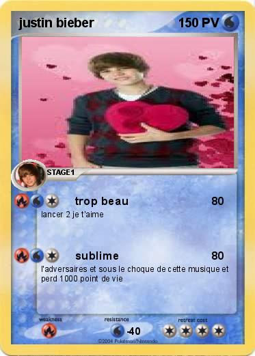 Pokemon justin bieber