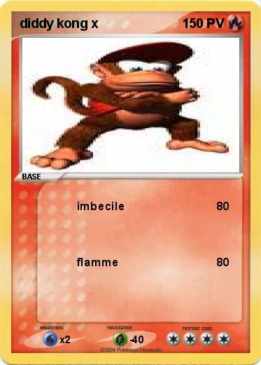 Pokemon diddy kong x