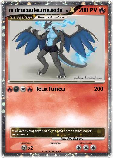 Pokemon m dracaufeu musclé