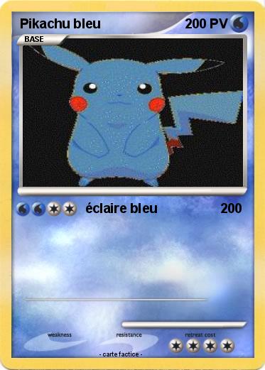 Pokemon Pikachu bleu