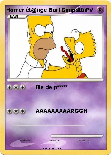 Pokemon Homer ét@nge Bart Simpson