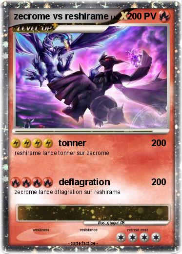 Pokemon zecrome vs reshirame