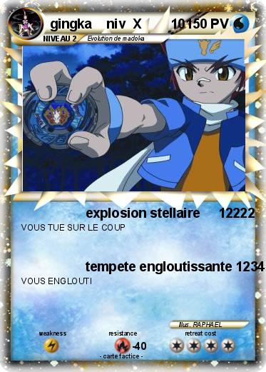 Pokemon gingka    niv  X        10