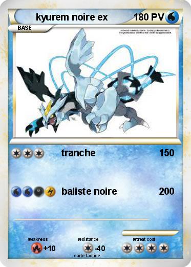 Pokemon kyurem noire ex