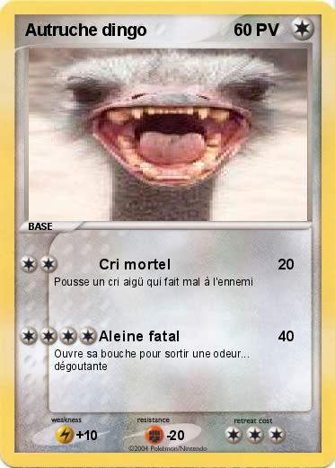 Pokemon Autruche dingo