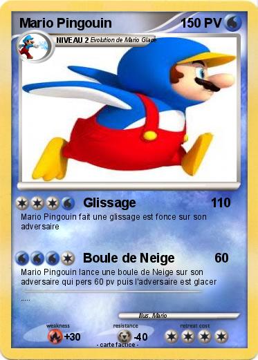 Pokemon Mario Pingouin