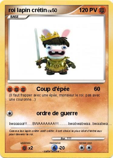 Pokemon roi lapin crétin