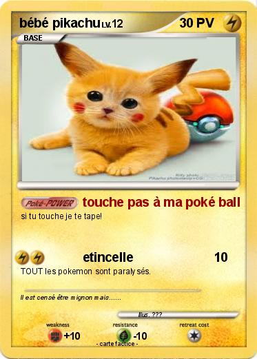 Pokemon bébé pikachu