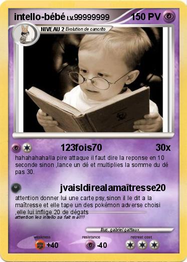 Pokemon intello-bébé