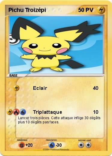 Pokemon Pichu Troizépi