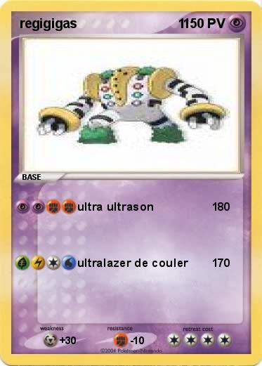 Pokemon regigigas                            1