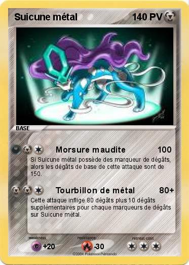 Pokemon Suicune métal
