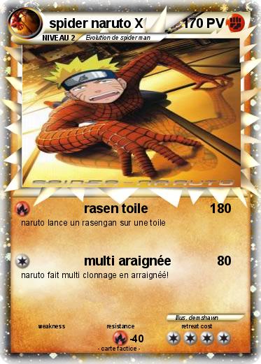 Pokemon spider naruto X