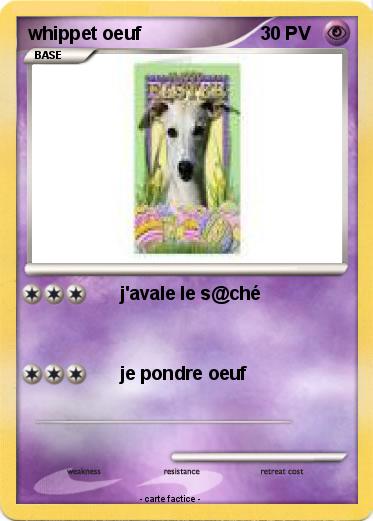 Pokemon whippet oeuf
