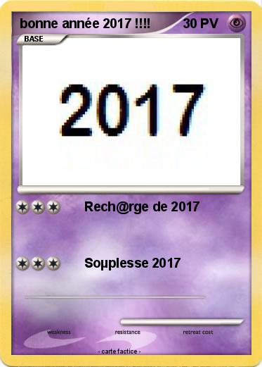 Pokemon bonne année 2017 !!!!