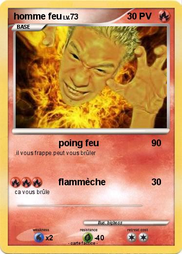 Pokemon homme feu