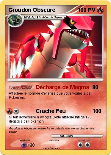 Pokemon Groudon Obscure