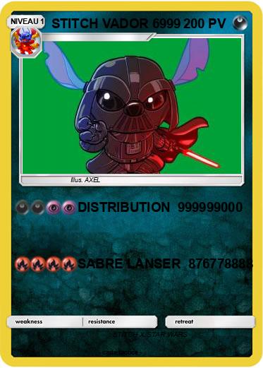 Pokemon STITCH VADOR 6999