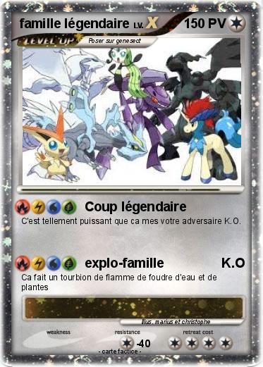Pokemon famille légendaire