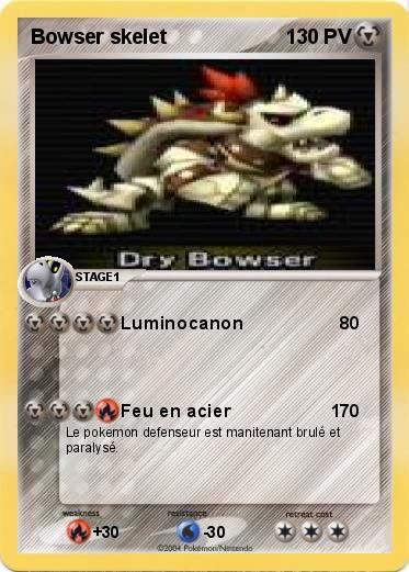 Pokemon Bowser skelet