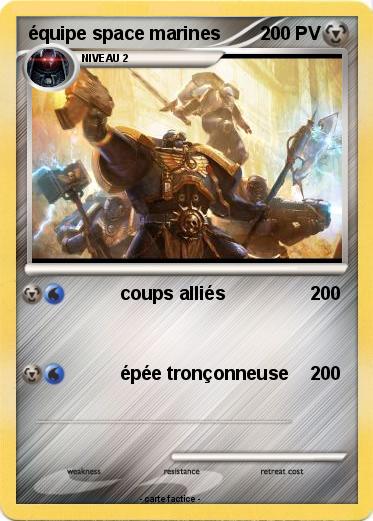 Pokemon équipe space marines