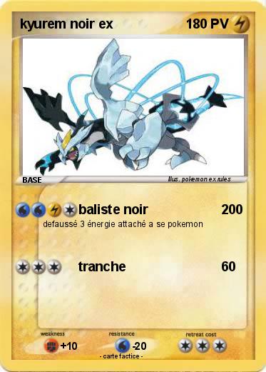 Pokemon kyurem noir ex