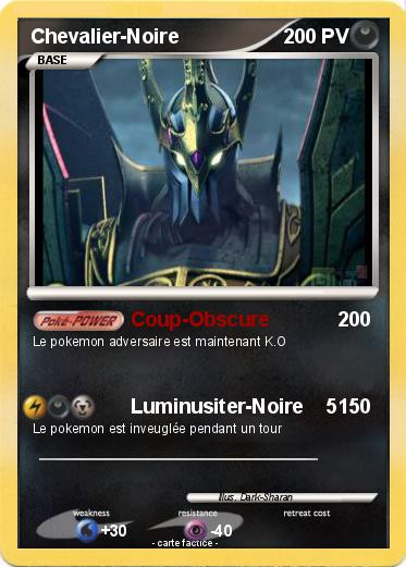 Pokemon Chevalier-Noire