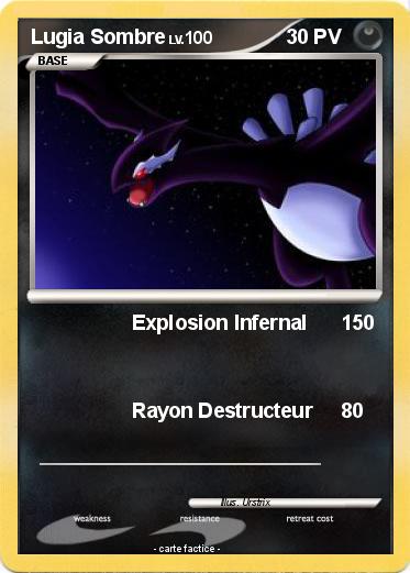 Pokemon Lugia Sombre