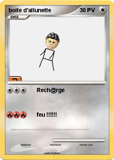 Pokemon boite d'allunette