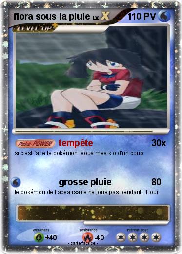 Pokemon flora sous la pluie