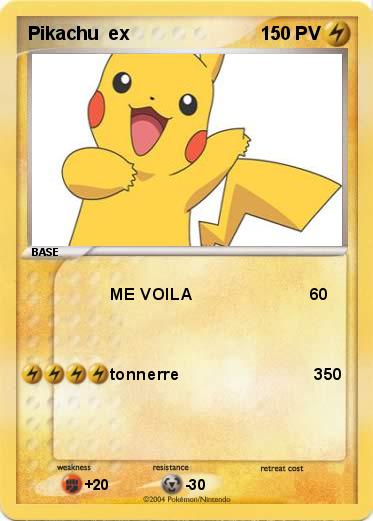 Pokemon Pikachu  ex