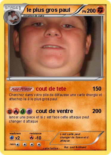 Pokemon le plus gros paul