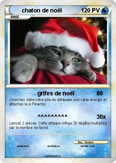 Pokemon chaton de noël