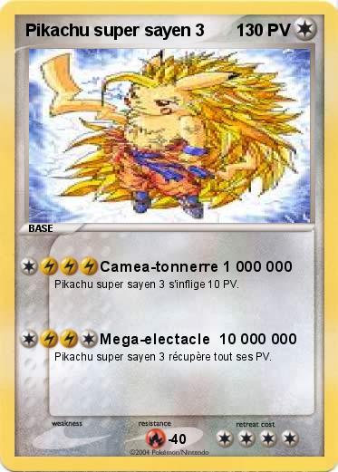 Pokemon Pikachu super sayen 3