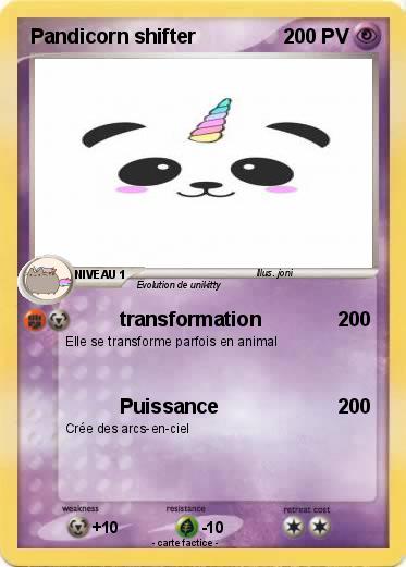 Pokemon Pandicorn shifter