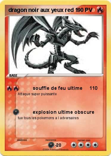 Pokemon dragon noir aux yeux red 1