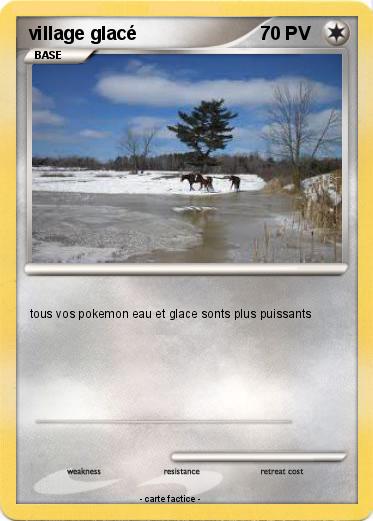 Pokemon village glacé
