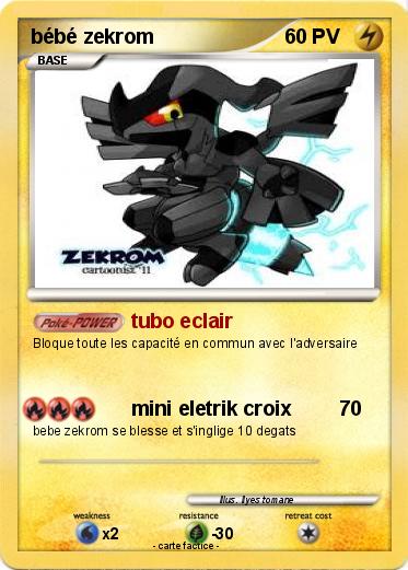 Pokemon bébé zekrom