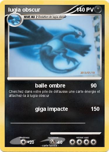 Pokemon lugia obscur
