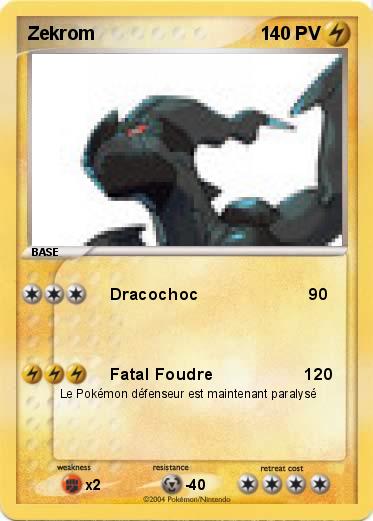 Pokemon Zekrom 