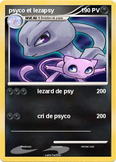 Pokemon psyco et lezapsy