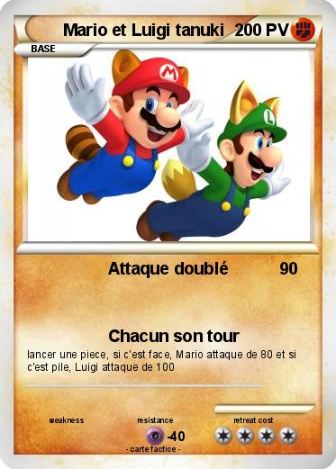 Pokemon Mario et Luigi tanuki