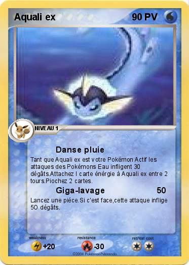 Pokemon Aquali ex