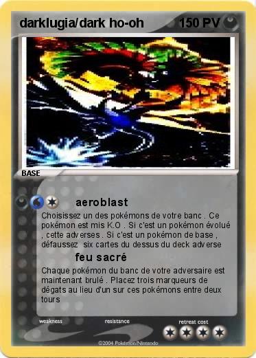 Pokemon darklugia/dark ho-oh