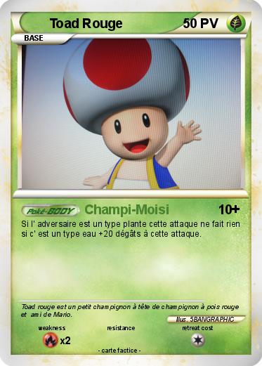 Pokemon Toad Rouge