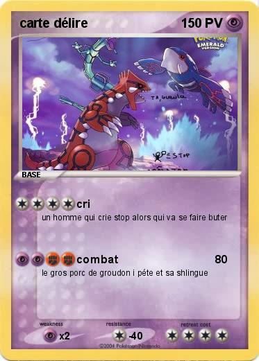 Pokemon carte délire