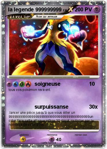 Pokemon la legende 999999999