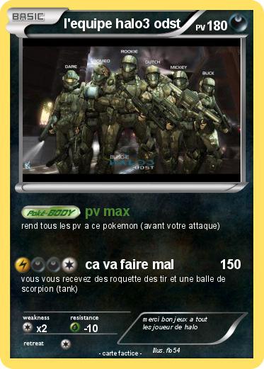Pokemon l'equipe halo3 odst