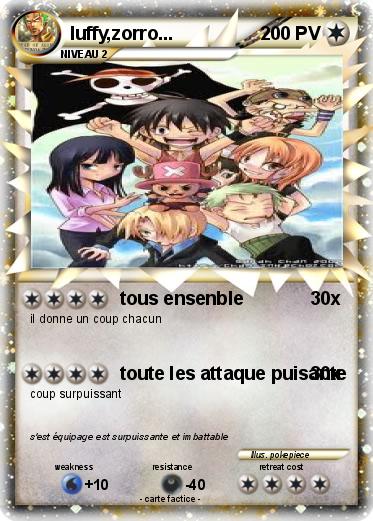 Pokemon luffy,zorro...